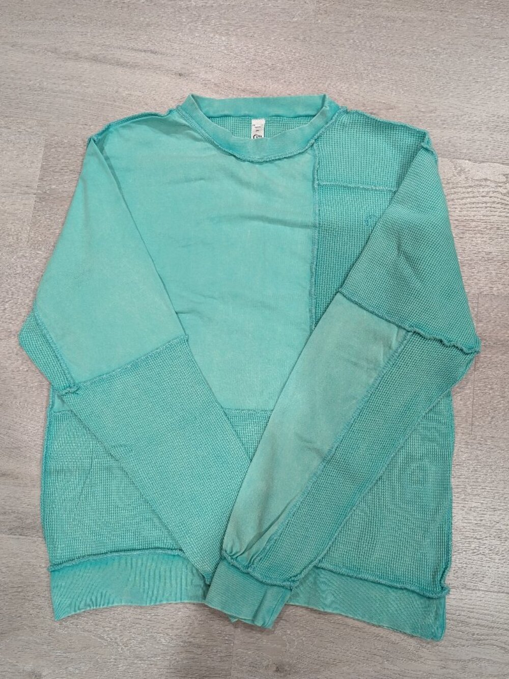 ZYIA Mint Green Reverse-Seam Sweater